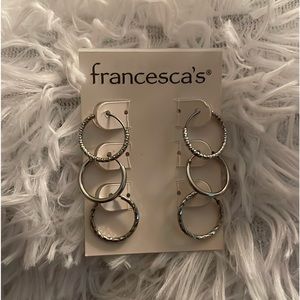 Francesca’s Silver Mini Hoop Earrings